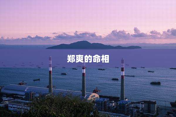 郑爽的命相