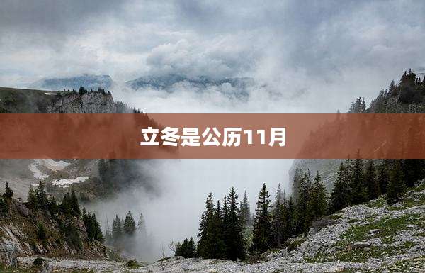 立冬是公历11月