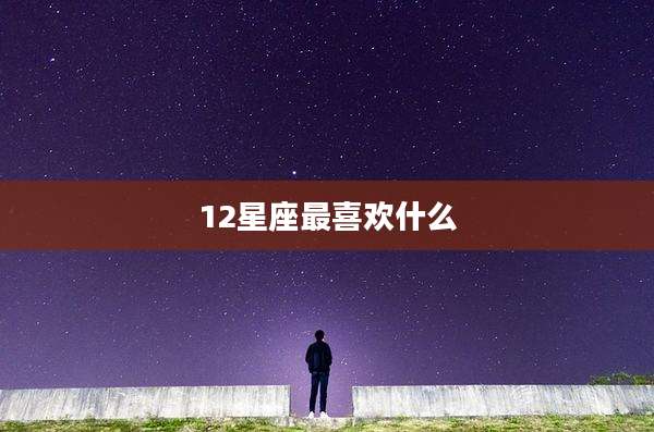 12星座最喜欢什么