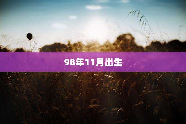 98年11月出生