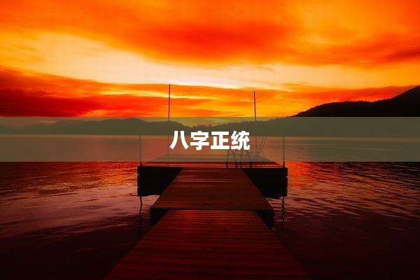 八字正统