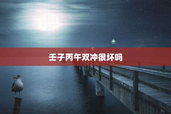 壬子丙午双冲很坏吗