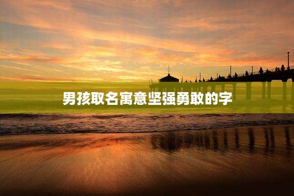 男孩取名寓意坚强勇敢的字