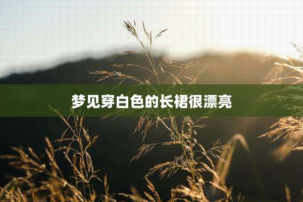 梦见穿白色的长裙很漂亮