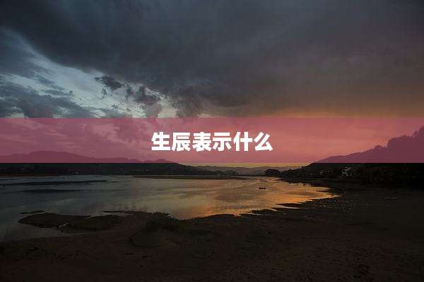 生辰表示什么