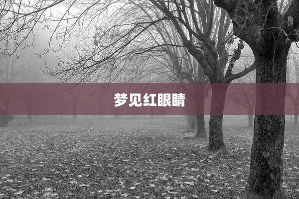 梦见红眼睛