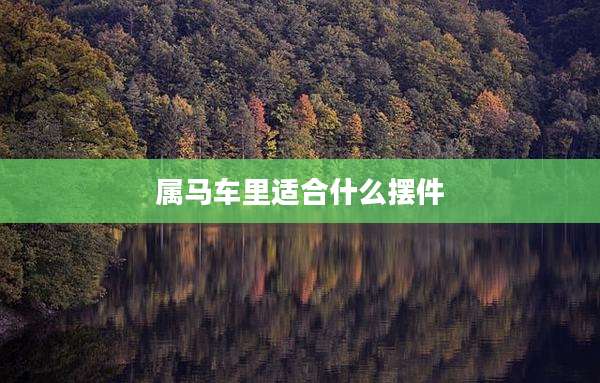 属马车里适合什么摆件