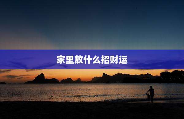 家里放什么招财运