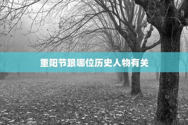 重阳节跟哪位历史人物有关
