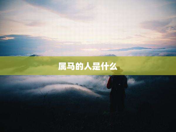 属马的人是什么