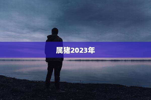 属猪2023年