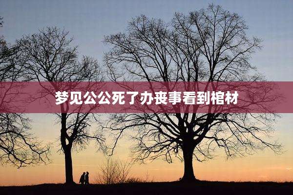 梦见公公死了办丧事看到棺材