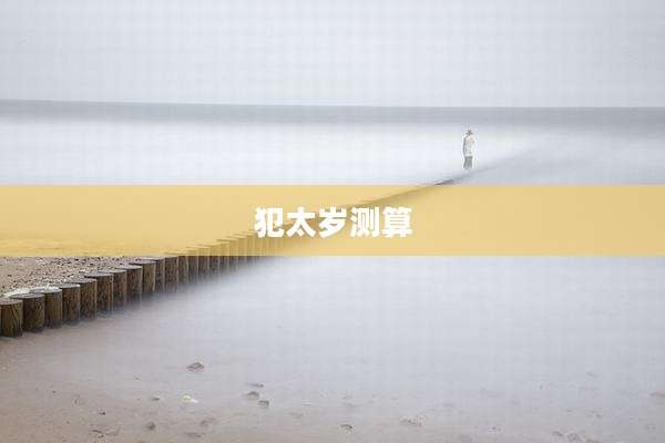 犯太岁测算