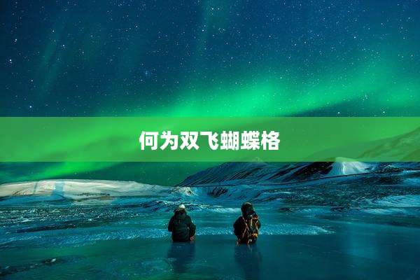 何为双飞蝴蝶格