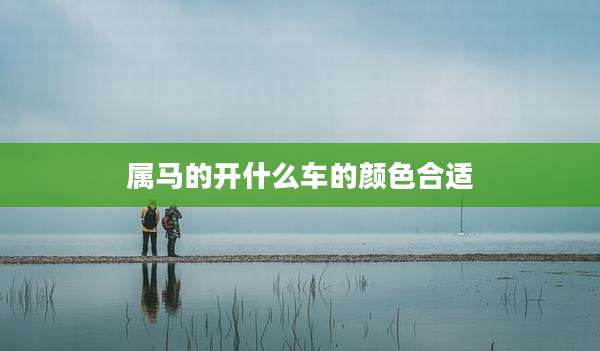 属马的开什么车的颜色合适