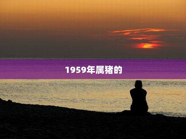 1959年属猪的