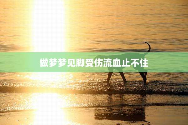 做梦梦见脚受伤流血止不住