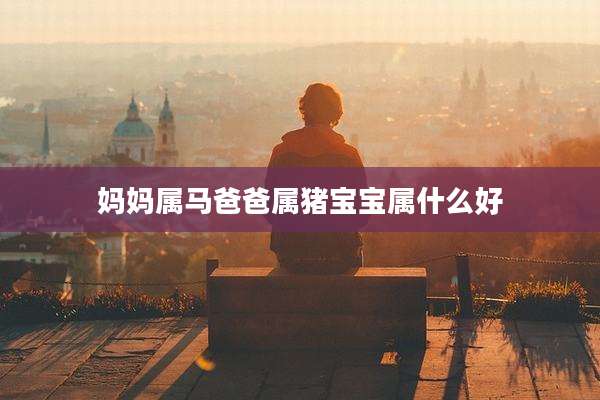 妈妈属马爸爸属猪宝宝属什么好