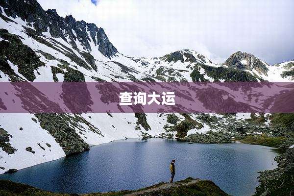 查询大运