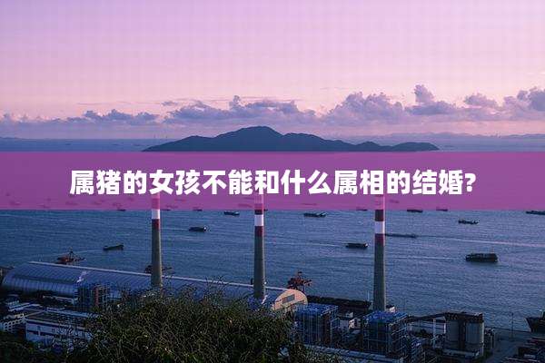 属猪的女孩不能和什么属相的结婚?