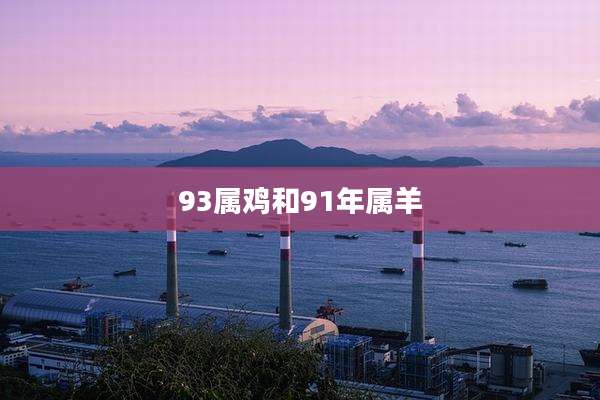93属鸡和91年属羊