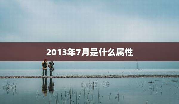 2013年7月是什么属性