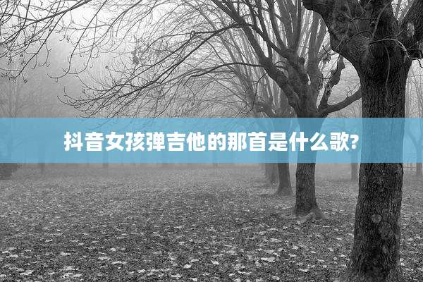 抖音女孩弹吉他的那首是什么歌?