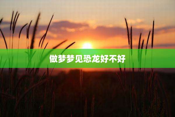 做梦梦见恐龙好不好