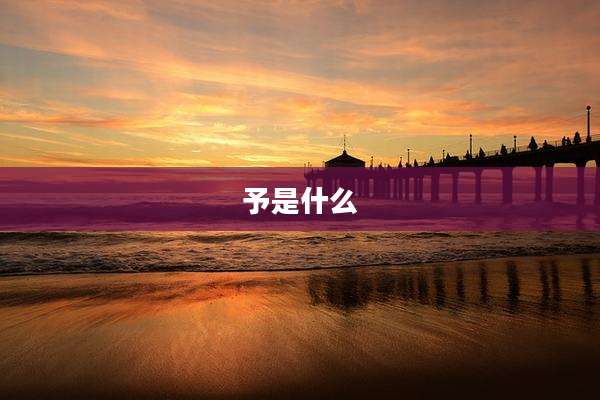 予是什么