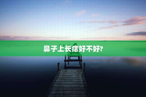 鼻子上长痣好不好?