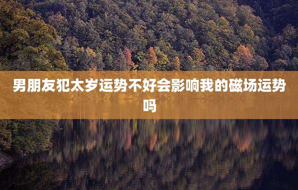 男朋友犯太岁运势不好会影响我的磁场运势吗