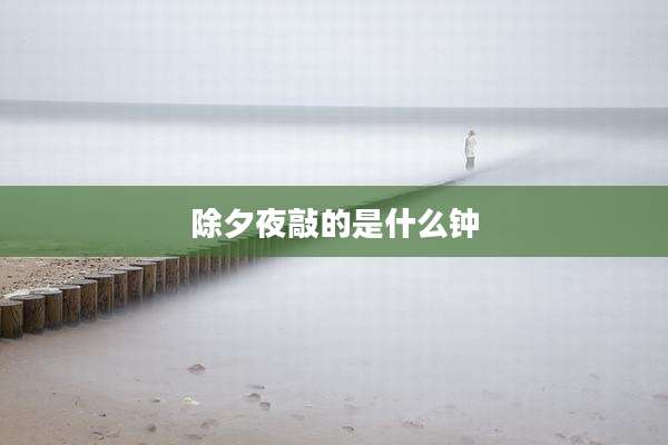 除夕夜敲的是什么钟