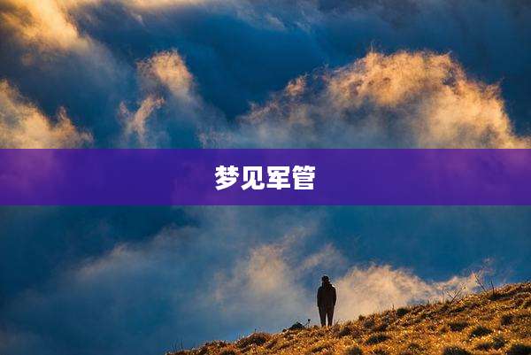 梦见军管