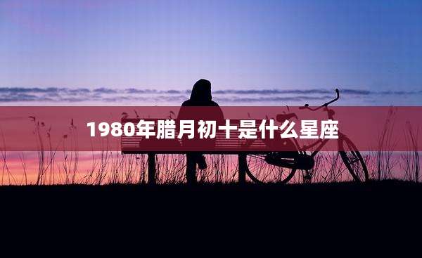 1980年腊月初十是什么星座