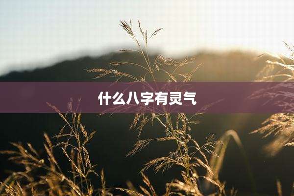 什么八字有灵气
