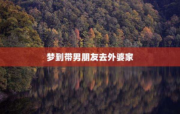梦到带男朋友去外婆家