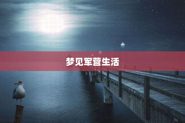 梦见军营生活
