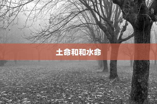 土命和和水命