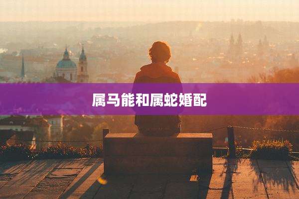 属马能和属蛇婚配