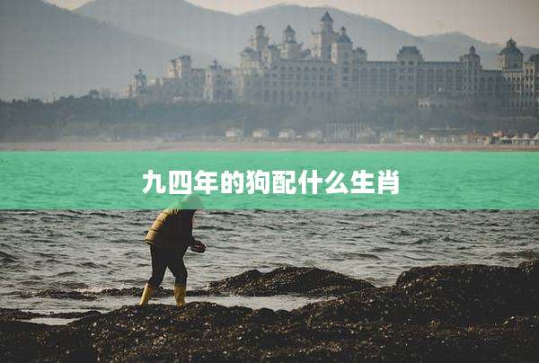 九四年的狗配什么生肖