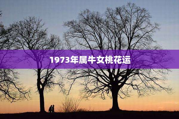 1973年属牛女桃花运