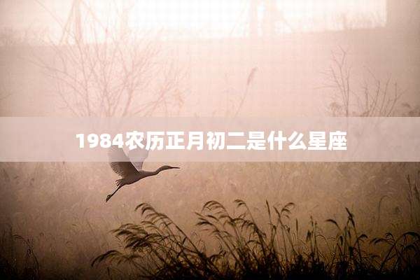 1984农历正月初二是什么星座