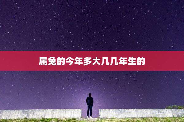 属兔的今年多大几几年生的