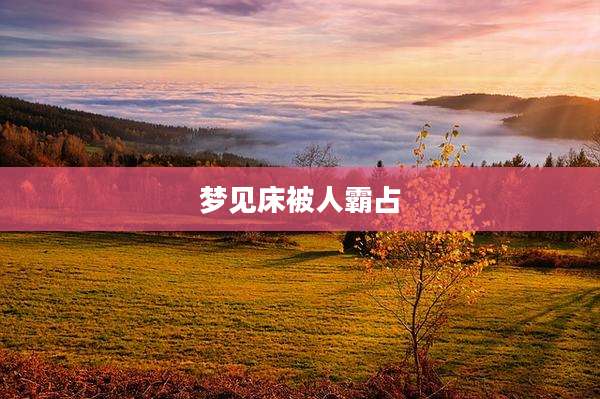 梦见床被人霸占