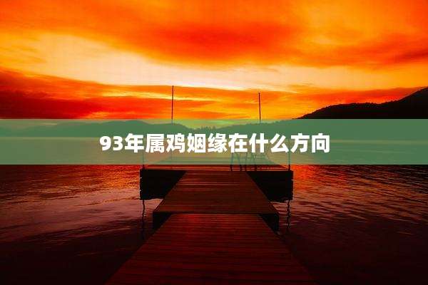 93年属鸡姻缘在什么方向