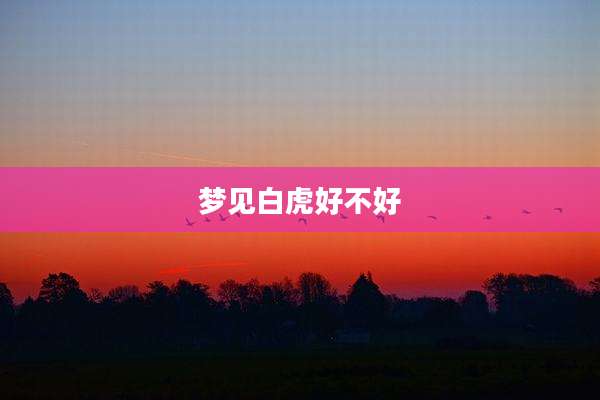 梦见白虎好不好