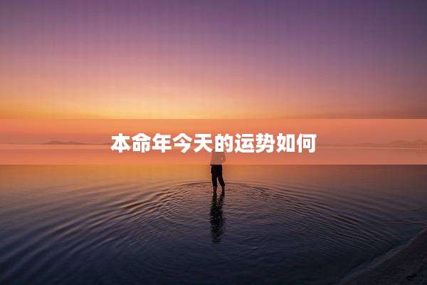 本命年今天的运势如何