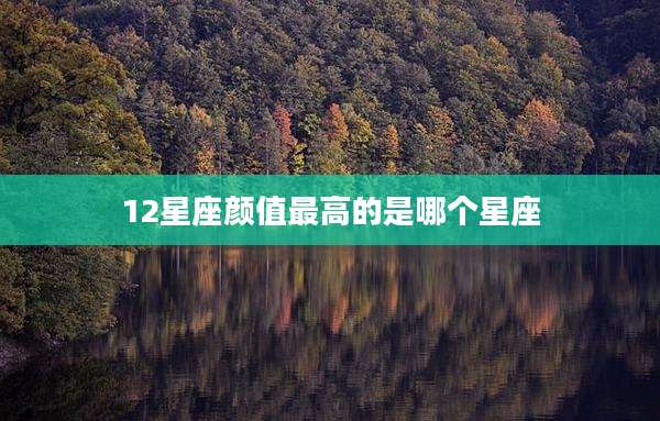 12星座颜值最高的是哪个星座