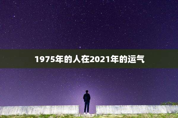 1975年的人在2021年的运气