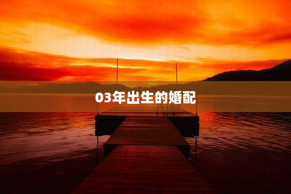 03年出生的婚配